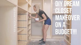 DIY Dream Closet Makeover on a Budget Part 1  Home With Stefani [upl. by Vina74]