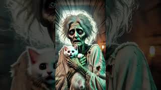 OMG Zombie Granny Breaks Into a Kittens House 😱🧟 cat rescueanimals zombie [upl. by Isdnil]