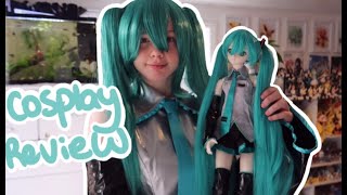 Hatsune Miku Cosplay Review amp Try On Miccostumes [upl. by Phillada]