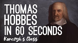 Thomas Hobbes  State of Nature and Social Contract Theory explained in 60 Seconds [upl. by Morrie110]