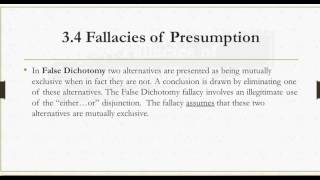 34 Fallacies of Presumption [upl. by Frangos870]