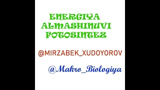 ENERGIYA ALMASHINUVI ATF [upl. by Bagger]