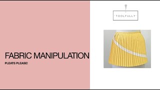 Fabric manipulation how to Pleat [upl. by Ytiak]