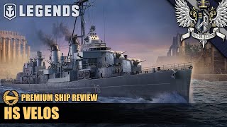 WoWS Legends  Velos  Premium Ship Review [upl. by Merilee]