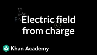 Magnitude of electric field created by a charge  Physics  Khan Academy [upl. by Hemphill637]