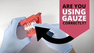 How To Place Gauze Properly  OnlineExodontiacom [upl. by Aiyotal39]