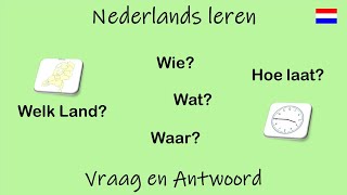 Nederlands leren Vraag en Antwoord Les 16 [upl. by Carley293]