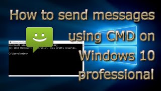 How to send messages using CMD on Windows 10 pro [upl. by Lamak837]