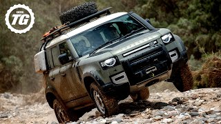 FIRST DRIVE New Land Rover Defender Review 4K  Top Gear [upl. by Gemini192]