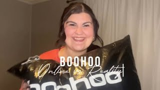 Plus Size Boohoo Try On Haul [upl. by Lletnohs]