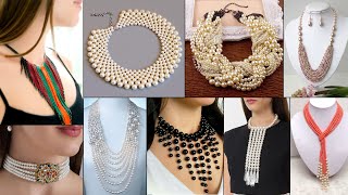 10 Handmade Necklace Ideas DIY beautiful Pearl Jewelry [upl. by Wardieu437]