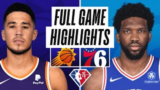 SUNS at 76ERS  FULL GAME HIGHLIGHTS  February 8 2022 [upl. by Nnylatsyrc]