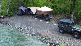 Camping In The Rain Down By The River [upl. by Ajssatsan178]