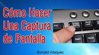 Como hacer una Captura de Pantalla en PC o Laptop [upl. by Eednahs]