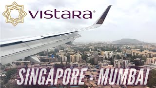 Trip Report  Incredible Vistara  Singapore  Mumbai  Vistara Economy Class  Airbus A321 NEO [upl. by Metabel]