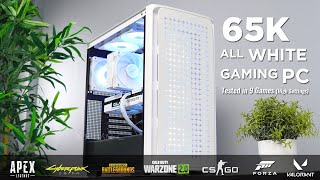 65K All WHITE PC Build Tested in 9 Games 1440p HIGH settings [upl. by Basset]