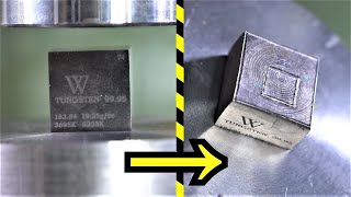 How Strong is Tungsten Hydraulic Press Test [upl. by Matthew]