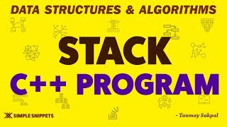 Stack Data Structure in C Programming using arrays  All Stack Operations  Part  2 [upl. by Kelsy]