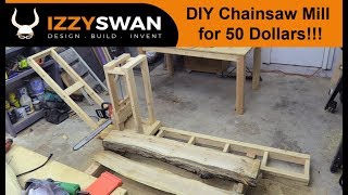 Insanely Cheap Chainsaw Sawmill  How To [upl. by Horten]