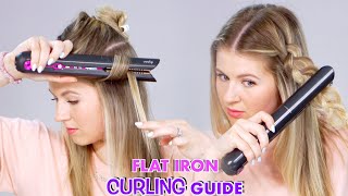 How To Curl Hair With a Flat Iron [upl. by Annmarie]