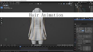 Hair Animation in Blender  Tutorial [upl. by Tselec]