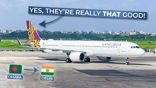 TRIPREPORT  Vistara ECONOMY  Airbus A321neo  Dhaka  Delhi [upl. by Godden]