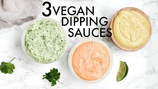 3 VEGAN DIPPING SAUCES  This Savory Vegan [upl. by Airahs]