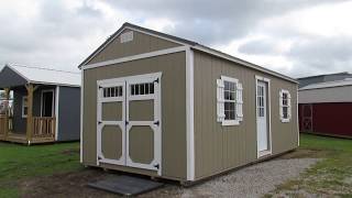 Derksen 12X24 LP Side Utility at Big Ws Portable Buildings [upl. by Llydnek377]