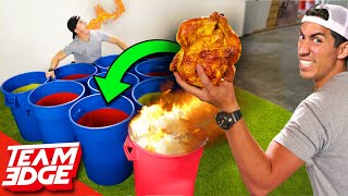 Giant Spicy Cup Pong  Whole Chicken [upl. by Ahsenyt]