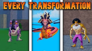 Every Transformation Fruit In King Legacy [upl. by Kcirtapnaes]