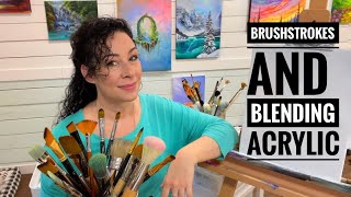 How To BRUSHSTROKES amp BLENDING  ACRYLIC 🎨 [upl. by Cleavland]