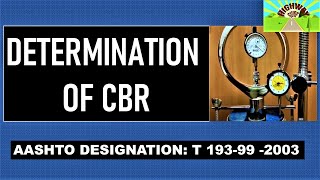 DETERMINATION OF CBR [upl. by Deehahs]