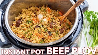 How To Make Instant Pot Rice Recipe Beef Plov Recipe [upl. by Aible984]