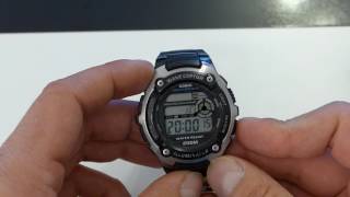 Casio Wave Ceptor Funkzeit einstellen [upl. by Pussej]