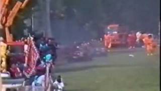 Imola 1989 Gerard Berger Crash LIVE [upl. by Caralie]