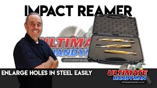 Impact reamer  enlarge holes in steel easily [upl. by Kenwrick419]