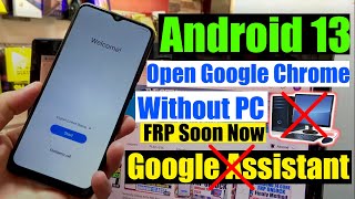 New Method Samsung Android 13 FRP Bypass Open Google Chrome Without Pc [upl. by Ahtanaram]