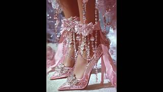 Different and magical heels  Beautiful style stones and pearls work diamondstones heels [upl. by Engel]