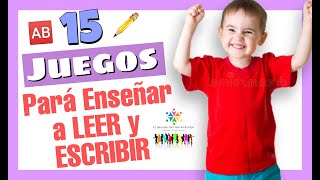 🅰️🆎 Como enseñar a LEER y ESCRIBIR a un NIÑO  15 juegos DIVERTIDOS [upl. by Yorel531]