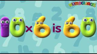 6 Times Table song  Numberjacks [upl. by Allerus]