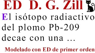 Problema de decaimiento Zill 315 [upl. by Som748]