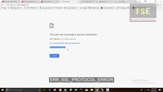 How to fix This site cant provide a secure connection ERRSSLPROTOCOLERROR [upl. by Ilene]