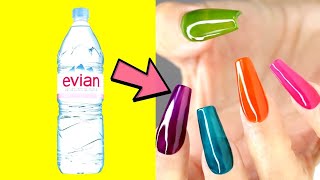 BRICOLAGE COMMENT FAIRE DES ONGLES EN GELÉE À PARTIR DE BOUTEILLE EN PLASTIQUE à la maison [upl. by Kcajyllib]