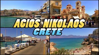 AGIOS NIKOLAOS  Crete Greece 4k [upl. by Flor]