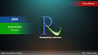 Recursividad en Java  Ejercicio 1  Potencia [upl. by Gaston]