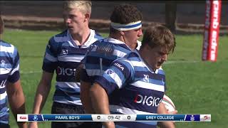 Premier Interschools Rugby 2021  Paarl Boys High vs Grey College [upl. by Anauqat538]