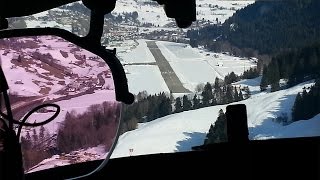 Falcon 7X Landing at SaanenGstaad Airport [upl. by Belsky]