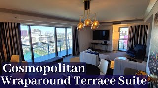 Cosmopolitan Las Vegas  Wraparound Terrace Suite  Fountain View [upl. by Atnamas]