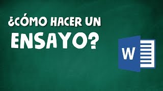 CÓMO HACER UN ENSAYO ACADÉMICO [upl. by Zacek]