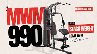 Marcy 150lb Stack Weight Home Gym MWM990 Assembly Help Video [upl. by Willis]